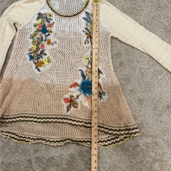 Free People Ivory Open-Knit Top - Picture 8 of 11
